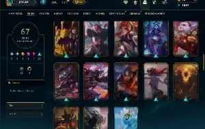 Unranked com 150 Champs e 67 Skins ( MAIN SUP )