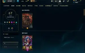 Unranked com 150 Champs e 67 Skins ( MAIN SUP )