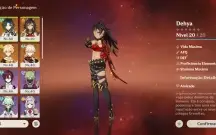 Conta ar 30 Xiao+lança+kazuha de jade mais alguns 5estrelas
