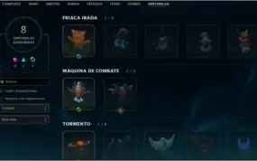 Conta League of Legends.