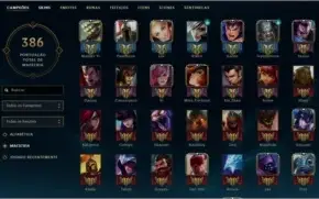 Conta League of Legends.