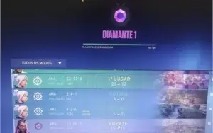 Conta Valorant Diamante com todos os passes e diversas skins