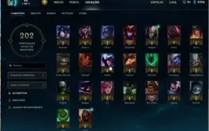 Conta League of legends