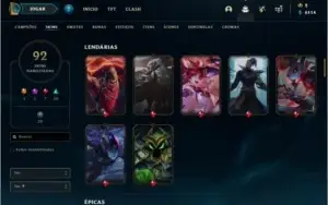 CONTA ANTIGA LOL MMR ALTO