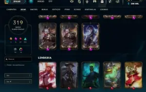 Conta Full acesso, lv777,319 skins