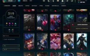 Conta Full acesso, lv777,319 skins