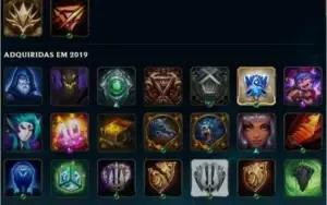 Conta League of Legends lol lvl 314 +190skins