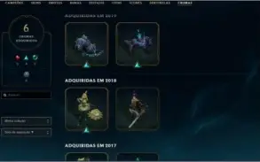 Conta League of Legends lol lvl 314 +190skins