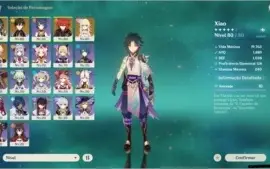 Conta AR 52 (Xiao+Zhongli+Kazuha+Diluc+Mona)