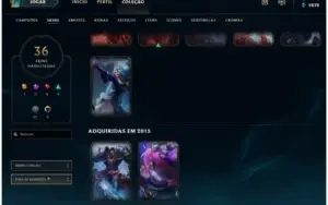 League Of Legends lvl . 107 + 77 champs