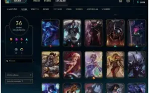 League Of Legends lvl . 107 + 77 champs