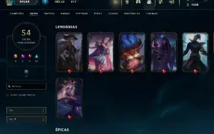 Conta Prata Com 54 Skins