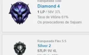 Conta league of legends diamante4