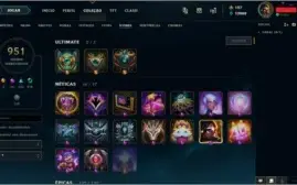 CONTA DE LOL SUPER RARA - CONTA DE COLECIONADOR