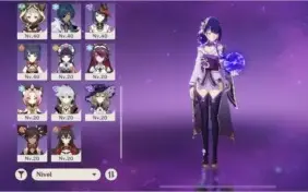 Ar50. Shogun Raiden + cortadora de grama, Xiao, Mona e Diluc