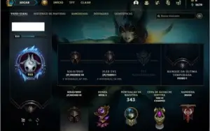 Conta bronze 3 com 31 skins e 105 champs
