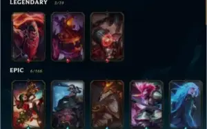 Vendo conta lol Platina com diversas skin