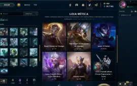 Conta LoL platina 1 75 pdl full champ 730 skins