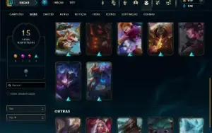 Ouro 4 com 45 Champs e 15 Skins