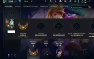 Ouro 4 com 45 Champs e 15 Skins