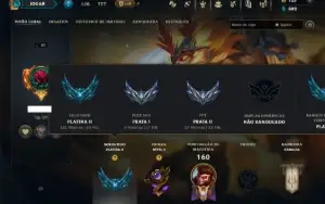 Platina 2 com 125 Champs e 36 Skins +1 Prestigio