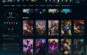Platina 2 com 125 Champs e 36 Skins +1 Prestigio