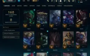 Platina 2 com 125 Champs e 36 Skins +1 Prestigio
