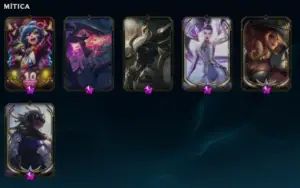 Conta lol com skins raras barata, unico dono desde n.a.