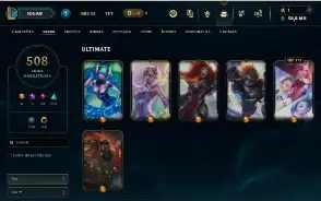 Conta lol com skins raras barata, unico dono desde n.a.