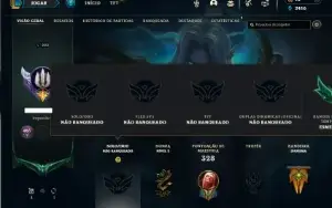 Unranked com 120 Champs e 64 Skins ( MAIN MID )