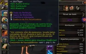 Hunter DPS BM 478 iLvL / Capa 15 / Colar 96