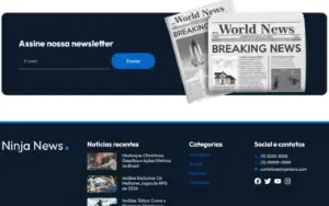 Template Portal de Notícias - Wordpress + Elementor