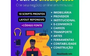 Site Expresso – 10 Scripts de Sites Prontos com Painel ADM