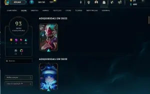 Conta League of Legends - Esmeralda 1 - MMR DE DIAMANTE