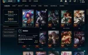 Conta Ferro 2 com 93 Champs e 120 Skins + 3 Ultimates