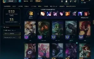 Unranked com 90 Champs e 26 Skins ( MAIN SUP )