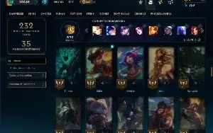 Unranked com 90 Champs e 26 Skins ( MAIN SUP )