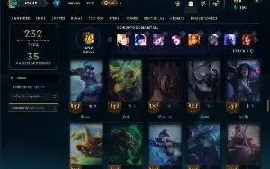 Unranked com 90 Champs e 26 Skins ( MAIN SUP )