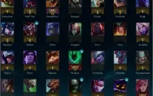 Acc LOL server BR: 53 skins (44.5k RP) 91 herois e 92 ícones