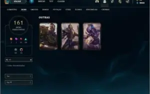 Conta prata 1 com TODOS os champs e 161 skins