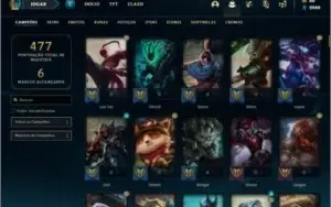 Conta prata 1 com TODOS os champs e 161 skins