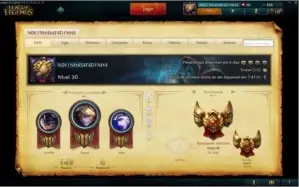CONTA LOL - 30 CAMPEÕES + 7 SKINS + GOLD (Solo/Duo e Flex)
