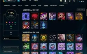 Conta League Of Legends - P1 - 130 Champs - 78 Skins