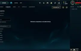 Conta Mestre com muitas skins e todos os campeões.