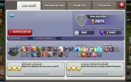 Conta CV 9 FULL + GEMAS + TROCA DO NOME DA VILA