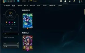 Conta prata 1 com 149 Champs e 85 Skins