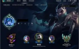 league of legends conta platinum 166 skins