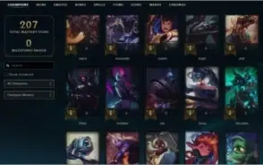 CONTA LOL GOLD 4 75 CAMPEÕES 58 SKINS