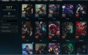 CONTA LOL GOLD 4 75 CAMPEÕES 58 SKINS