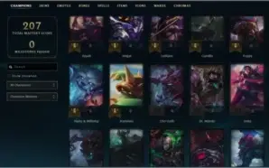 CONTA LOL GOLD 4 75 CAMPEÕES 58 SKINS
